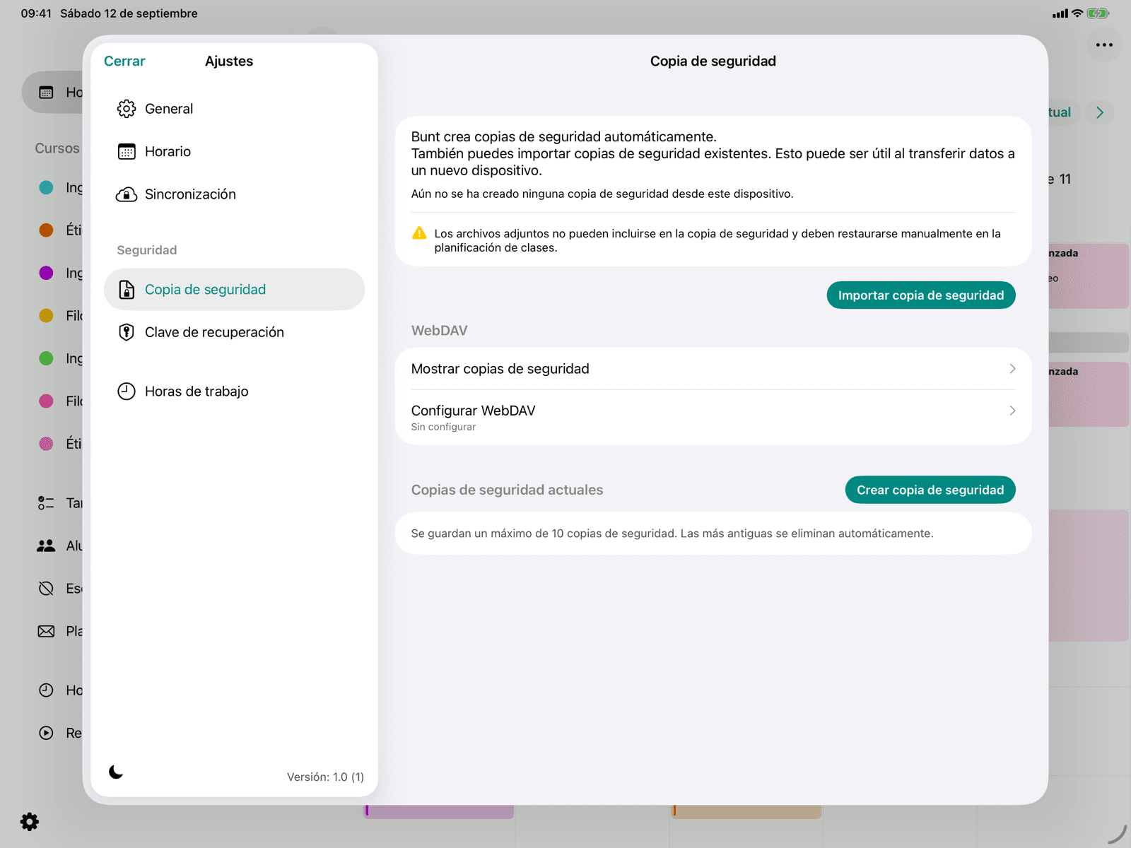 Sincronización WebDAV