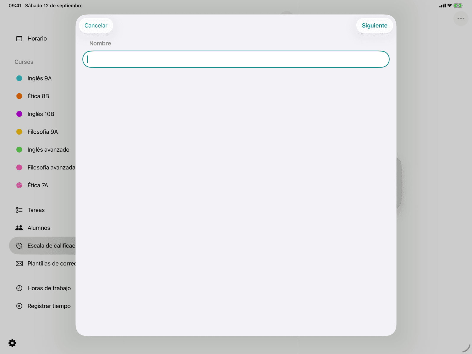 Crear clave de calificación
