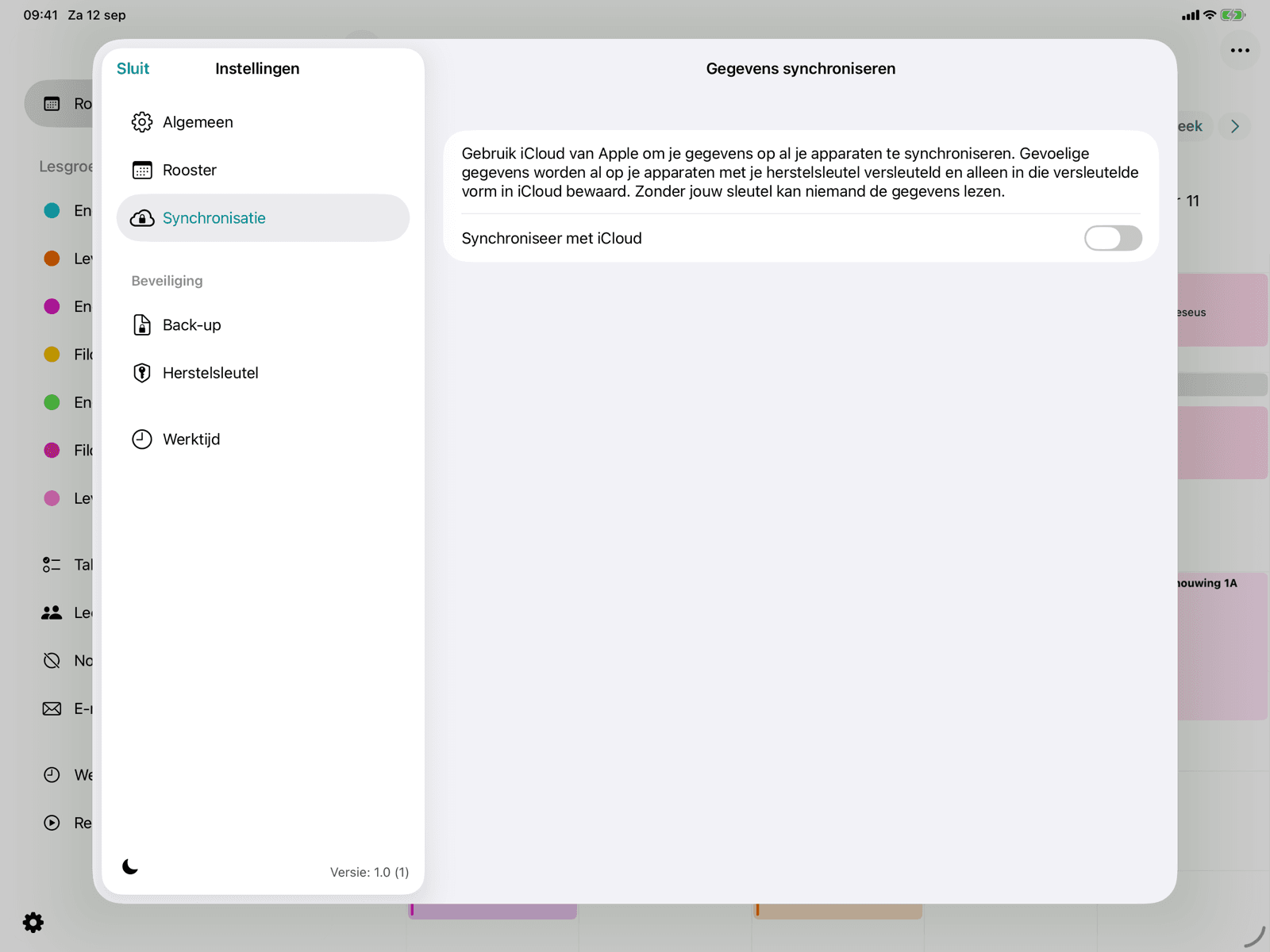 iCloud-synchronisatie