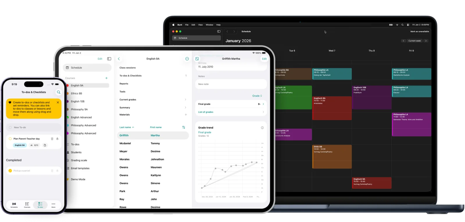 Bunt on iPhone, iPad and Mac