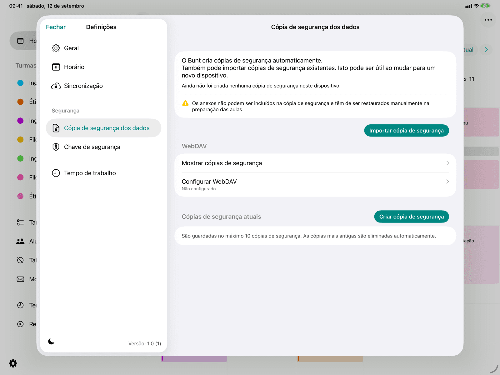 Sincronização WebDAV