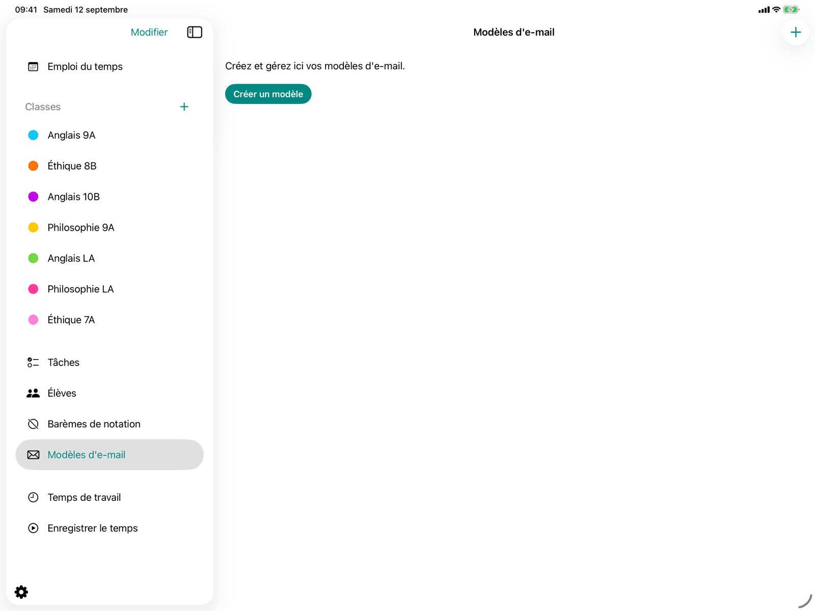 Modèles d'e-mail